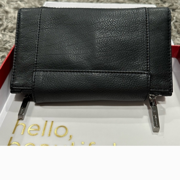 Hammitt Levy Wallet/Crossbody Black and Gunmetal - Picture 2 of 16